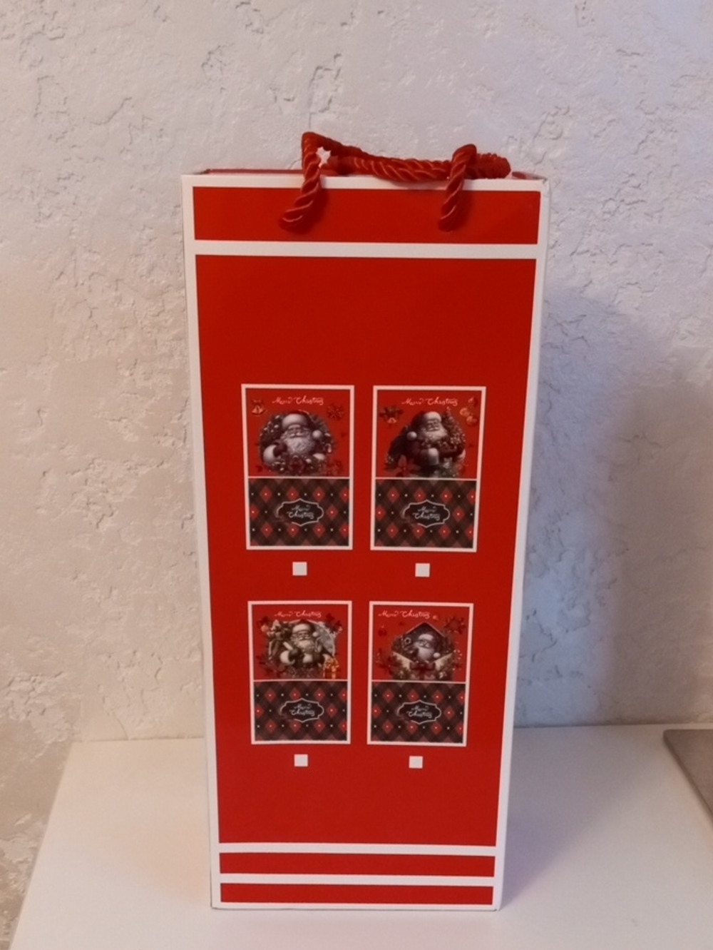 Christmas Santa Kids Travel Mug - Red Holiday Tumbler - Picture 2 of 4